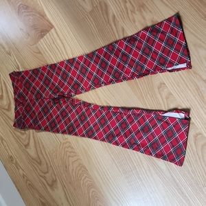Plaid Bell Bottom Pants Size 10/11